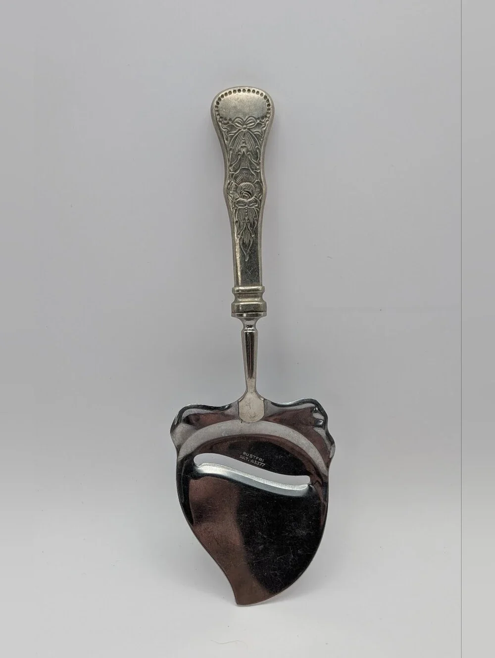 Vintage Magnus Aase Norway Cheese Slicer w/Silver Plate Handle Monogrammed
